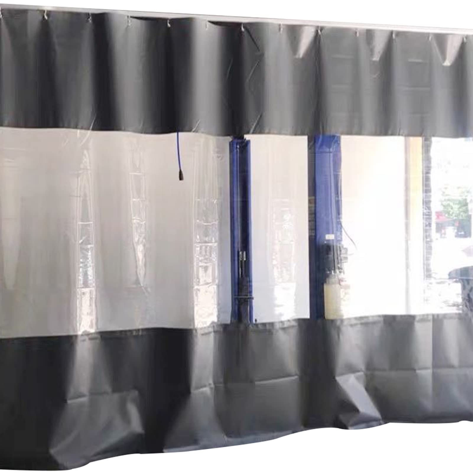 Outdoor Pavillon Vorhänge Wasserdicht Plane Seitenteile Klar mit Ösen für Terrassengehege Camping Veranda Baldachin 47 Größe (2x2,5m)