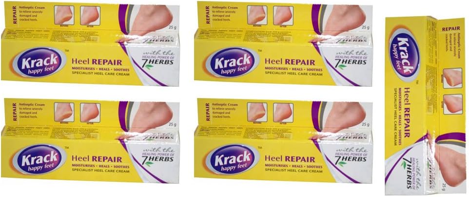 Pack of 5 - Krack Happy Feet Heel Repair Cream - 25g