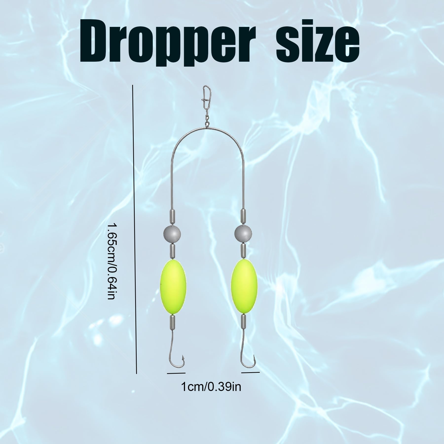 Anzuelo Doble con Línea De Fondo Invertida 5PCS para Pesca Mar, Cebo Señuelos para Principiantes y Profesionales