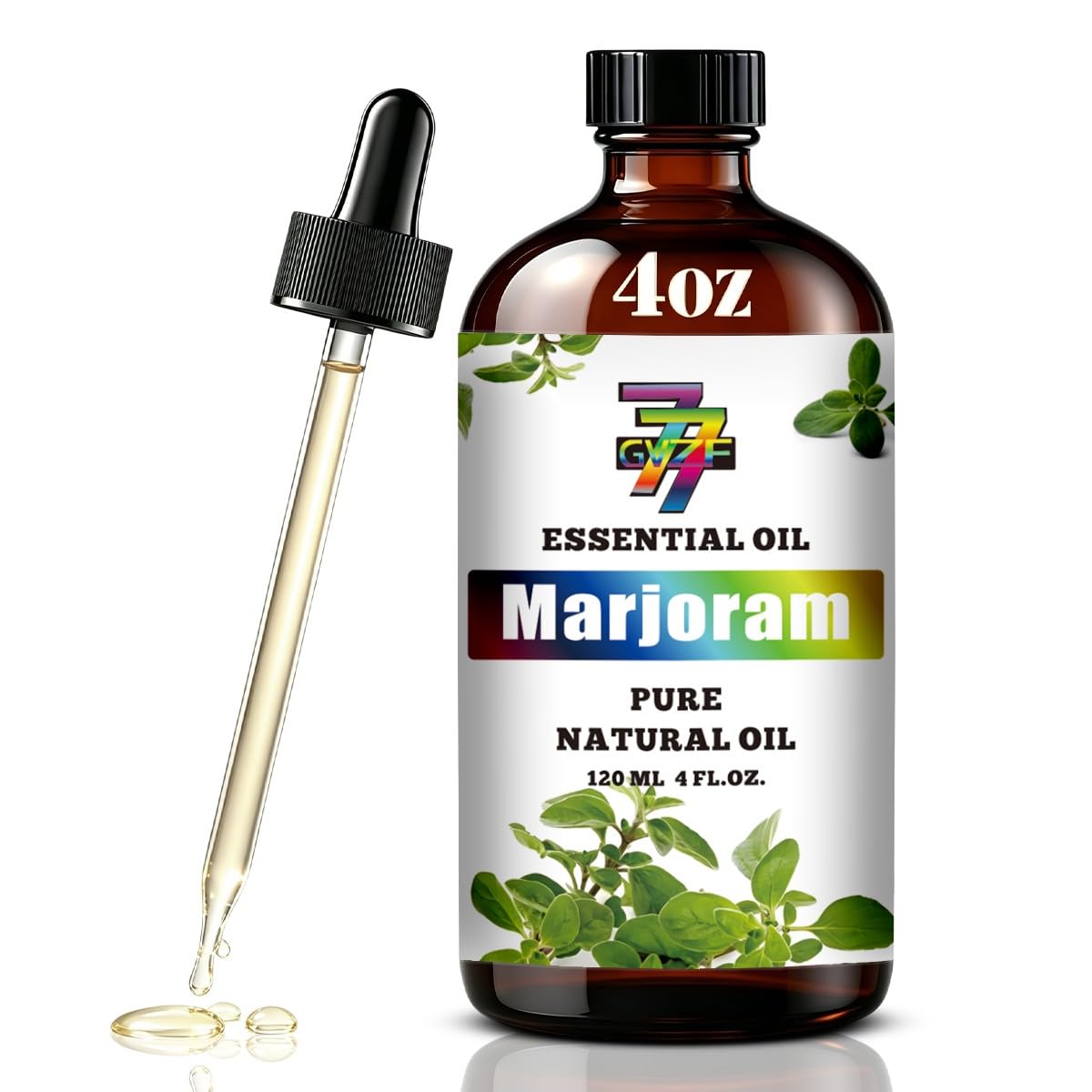 Marjoram Essential Oil for Diffuser Massage Home, Marjoram 4 fl oz