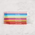Knit Picks Options Aluminum Interchangeable Circular Knitting Needle Set (Prism) | 9 sizes of 4.75 inch long knitting needles with color-coordinated sizes, includes cables, end caps, and connectors.
