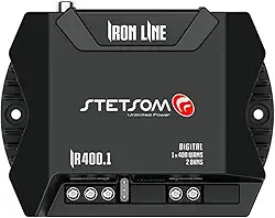 Amplificador Digital Iron Line Stetsom 400W 1 Canais 2 Ohms, IR400.1_2, Preto