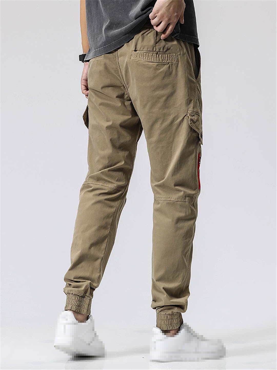 Vogrtcc Pantalones Cargo para Hombre, con Múltiples Bolsillos, De Algodón Elástico, Informales, Militares, Tácticos