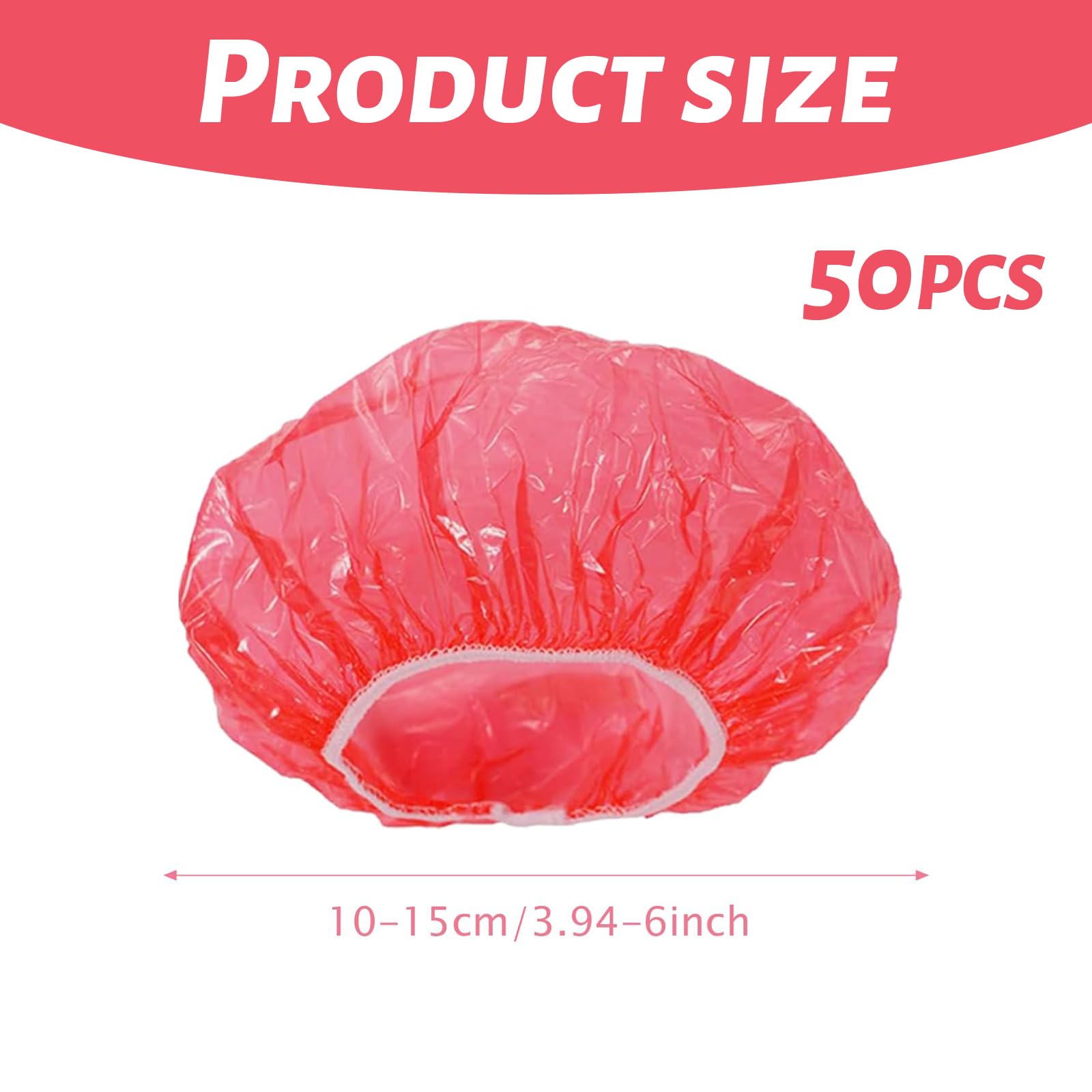 50pcs Fire Alarm Cap Reusable, Home Alarm Dust Cover with Stretch Elastic, Thickened Plastic Smoke Detector Cover, (Red) - Image 2