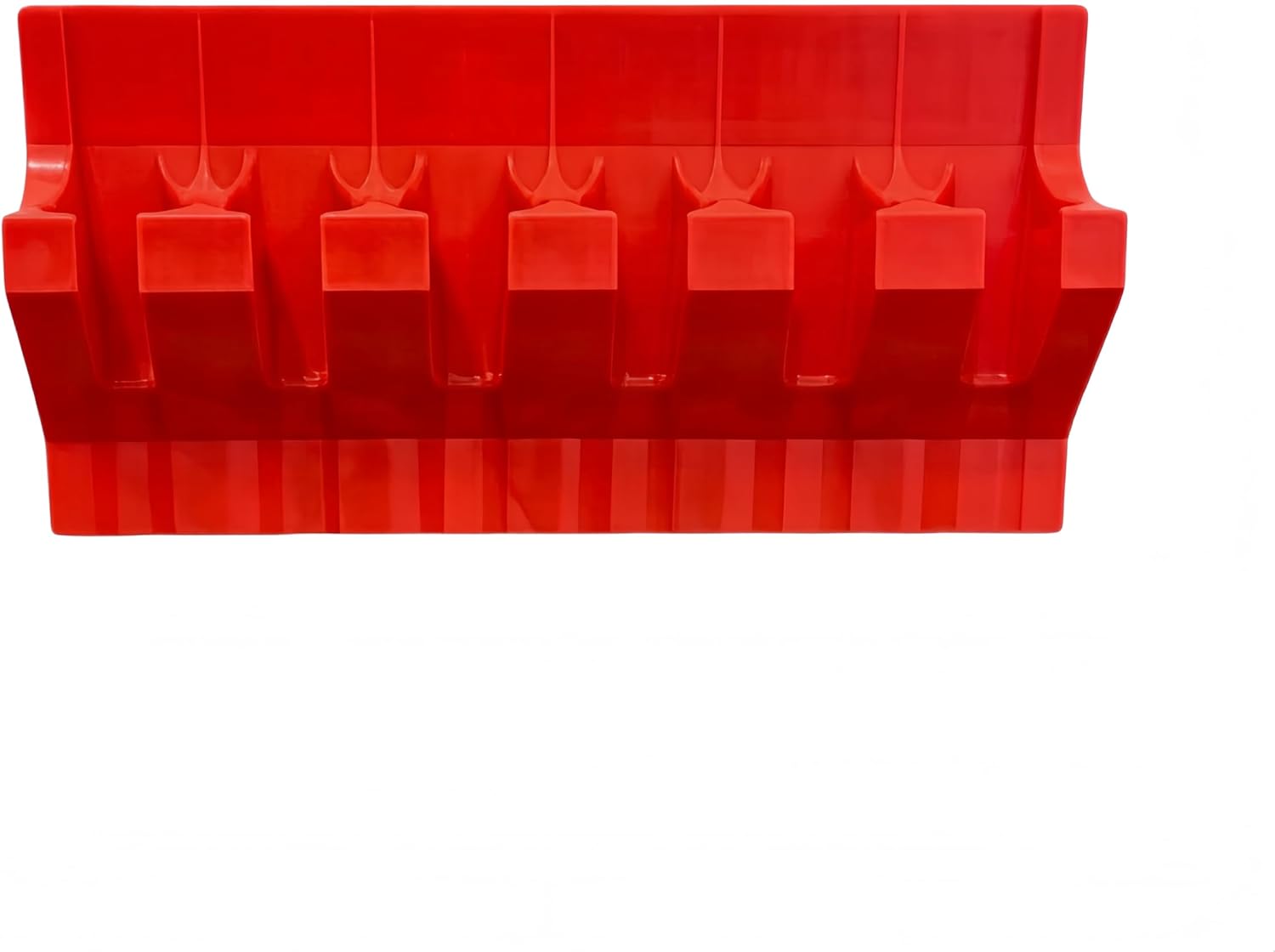 Magnetic Pry Bar Holder, 6-Slot Tool Organizer Rack for Garage and Toolbox, Wall Mount Storage Holder for Crowbars and Hand Tools, Space-Saving Tool Storage