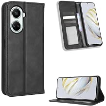 Case for Huawei Nova 10 SE Leather Case,Case for Huawei Nova 10 SE Case Cover,Case for Huawei Nova 10 SE 4G BNE-LX1 BNE-LX3 Case Flip Pu Leather Cover Black