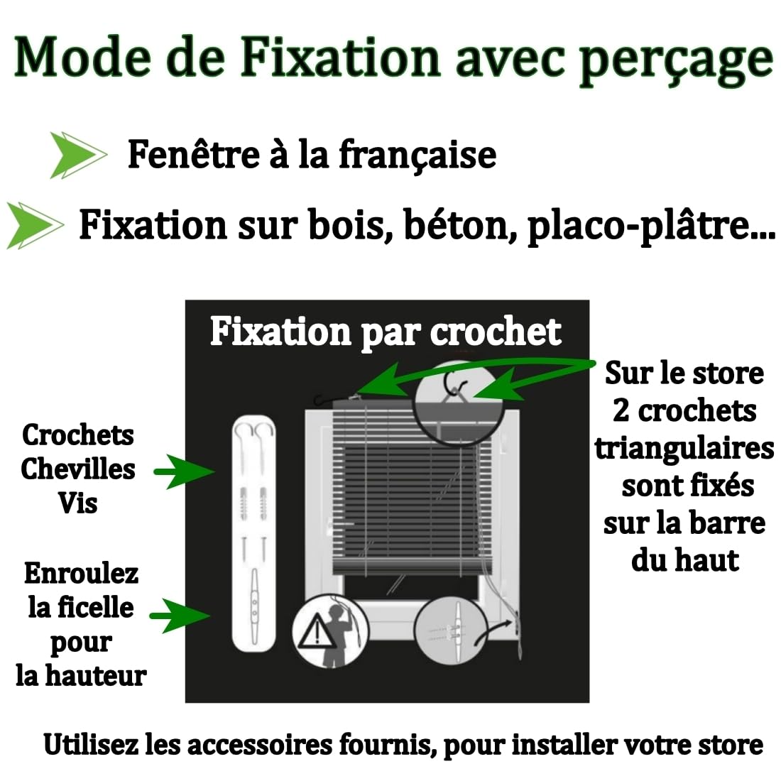MadeInNature Store Enrouleur Baguettes Bambou, Naturel, Hauteur réglable, Largeur au Choix, Intérieur et Extérieur Zone abritée, Fixation fournie (Largeur 200x200 cm)