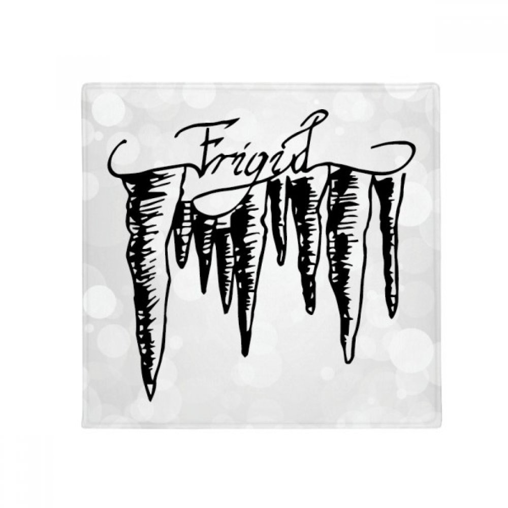 Tapis de sol icicle illustration peinte à la main : une idée cadeau originale de 60cm