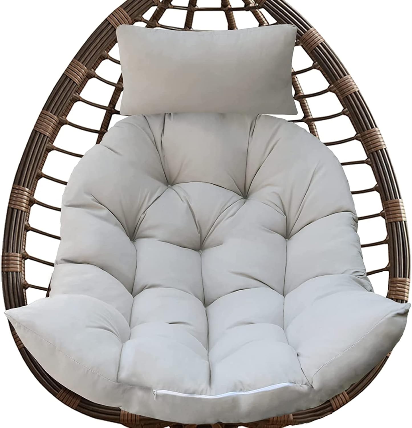 Outdoor Patio Hanging Chair Hammock Swing Egg Chair with Stand,Stand Rattan Hanging Egg Chair