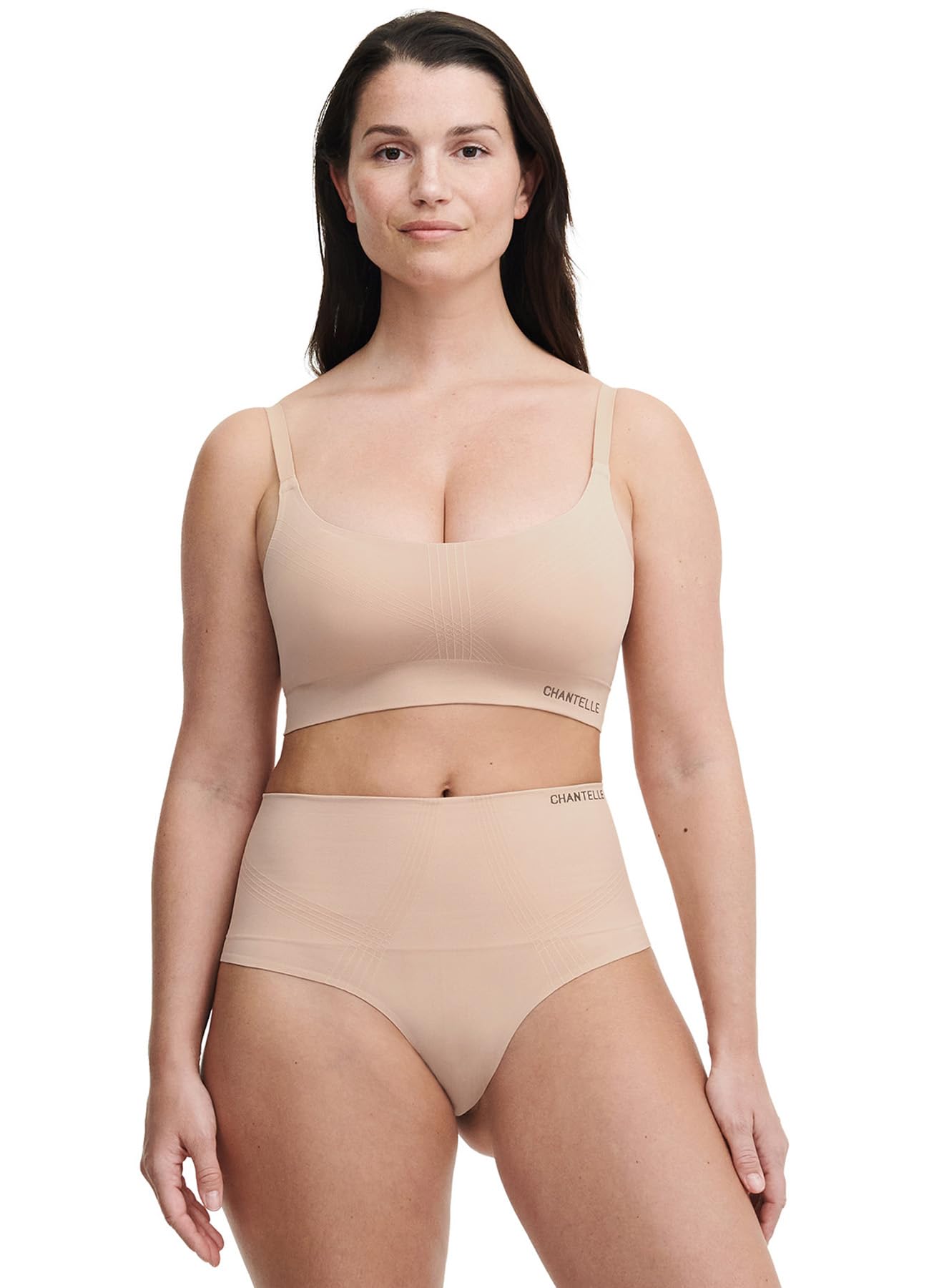 String gainant taille haute contre les démarcations sous les vêtements - 3