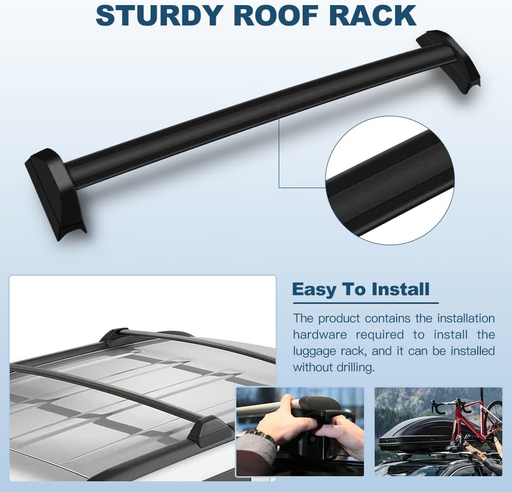 ECCPP Roof Rack Crossbars Compatible for Honda CR-V 2002-2006 Cargo Racks Rooftop Luggage Canoe Kayak Carrier Rack - Max Load 150LBS Not fit Honda Element SC Models
