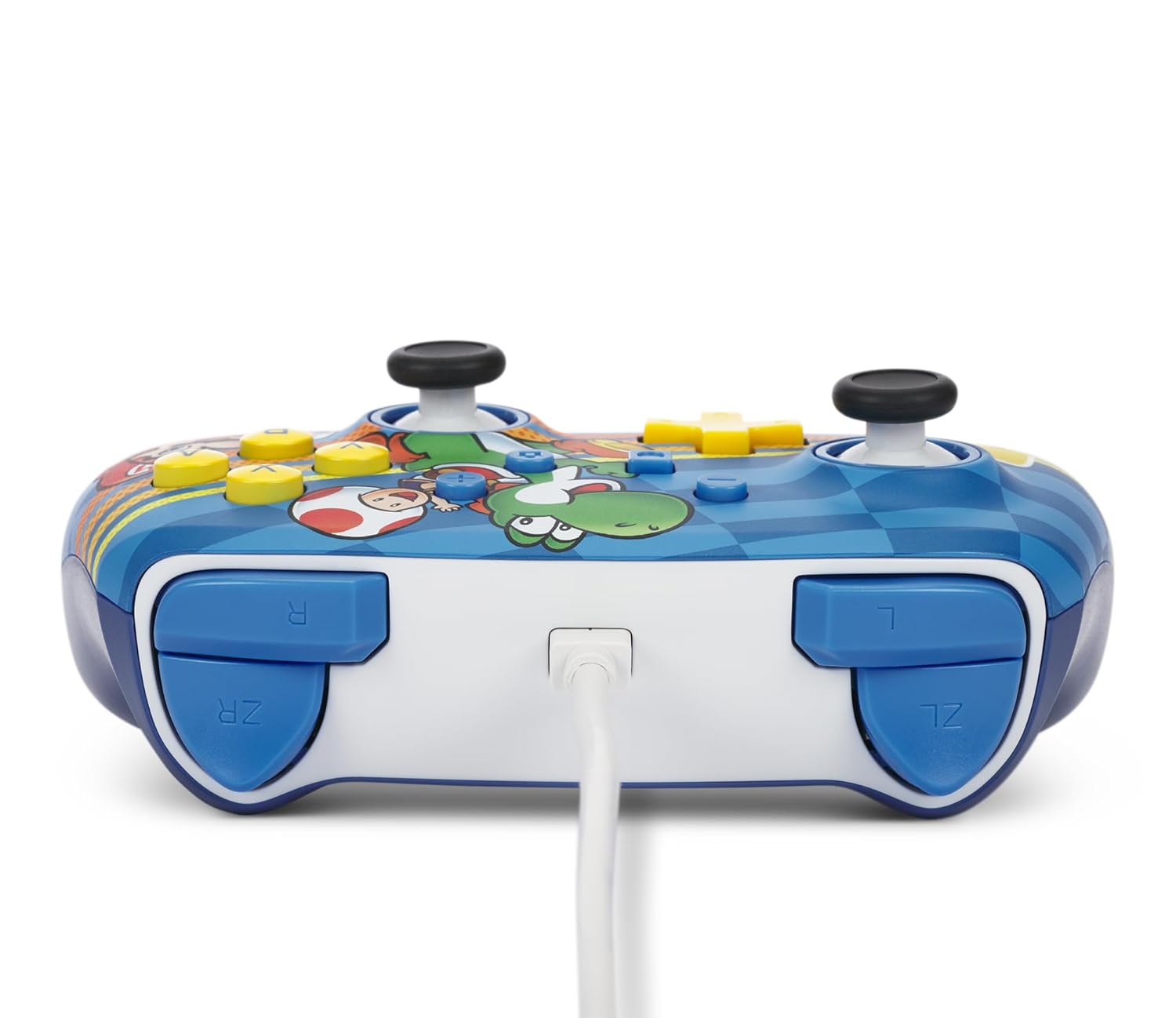 PowerA Enhanced Nintendo Switch and Switch 2 Wired Controller - Mushroom Kingdom Friends, Mario Switch Controller, Mappable Gaming Buttons, Officially licensed