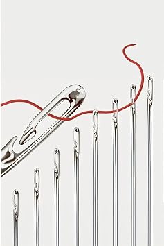 12 Pieces Easy Threaded Needle Set Convenient Needle Kit For Practical Sewing And Embroidery