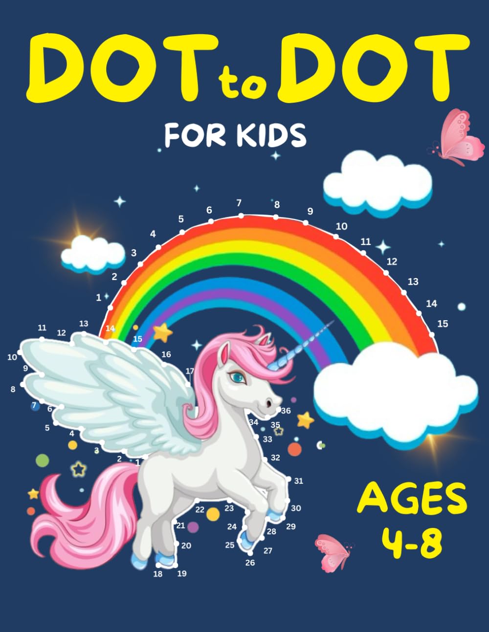 Dot to Dot for Kids Ages 4-8 | 100 Easy and Bold Connect the Dots Book - Activity Book for kids (Dot to Dot Books for Children)