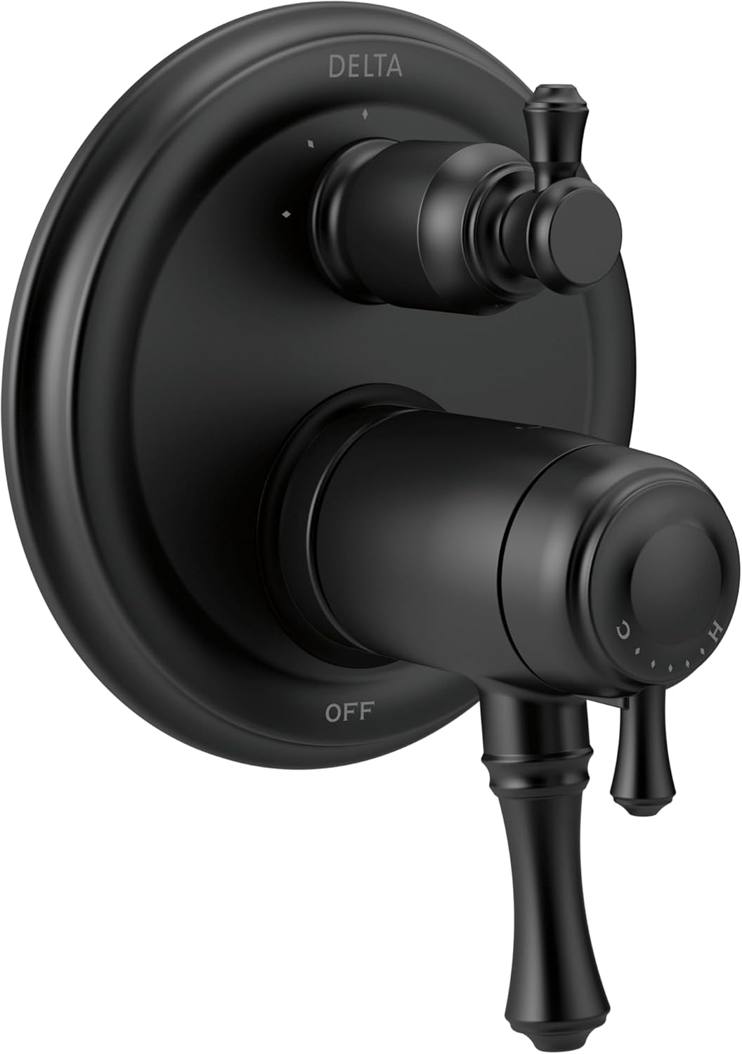 DELTA FAUCET T27897, Chrome Cassidy Traditional Monitor 17 Series Valve Trim with 3-Setting Integrated Diverter