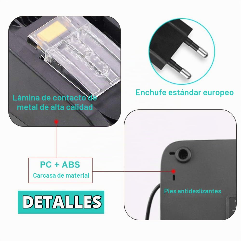 DOSCTT DC18RC 7A Cargador rápido Reemplazo para Makita Batería de 14.4V-18V BL1850B BL1830 BL1840 BL1850 BL1860 BL1430 BL1440 BL1450 Baterías