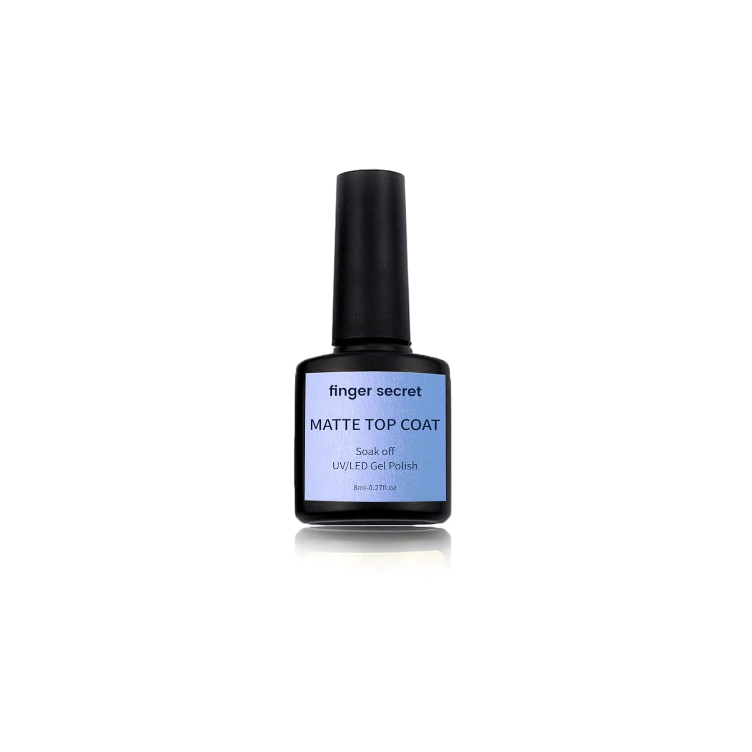 finger secret Matte Top Coat -Nail Polish Protective Gel Nail Art Top Coat for Long Lasting Professional Nails