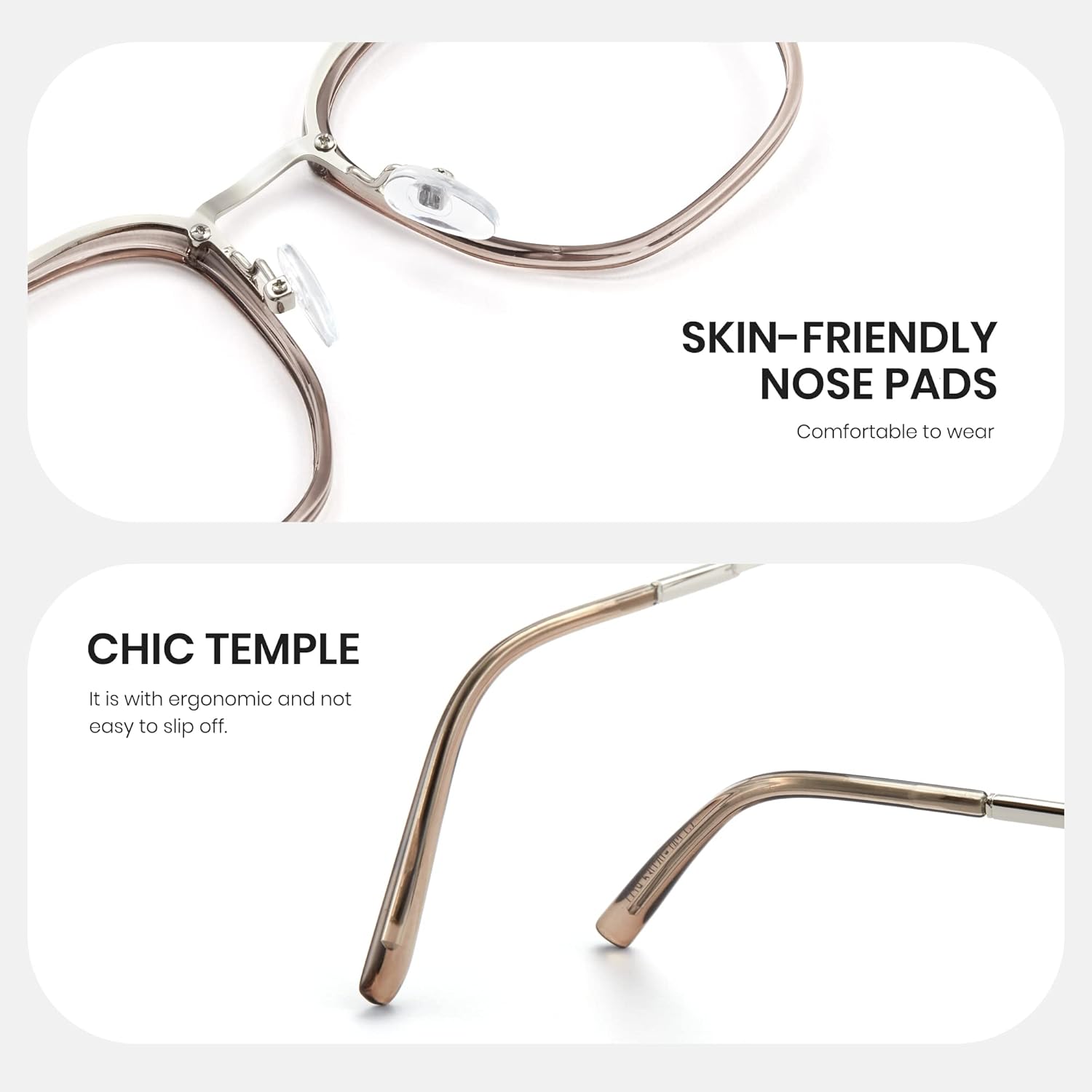 Cyxus Blue Light Glasses for Woman, Fashion Computer Glasses on Office Reduce Eye Strain Anti Migraine for Working Reading - Image 3