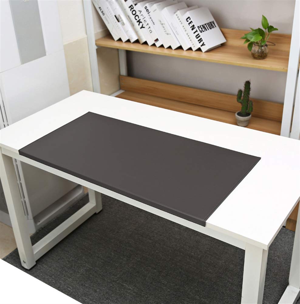 SK Studio Large Office Desk Pad, Waterproof PU Leather Mouse Pad, Edge-Locked Non-Slip Mouse Mat for Desk Cover, Computer Keyboard, PC and Laptop Coffee 27.56x18.9