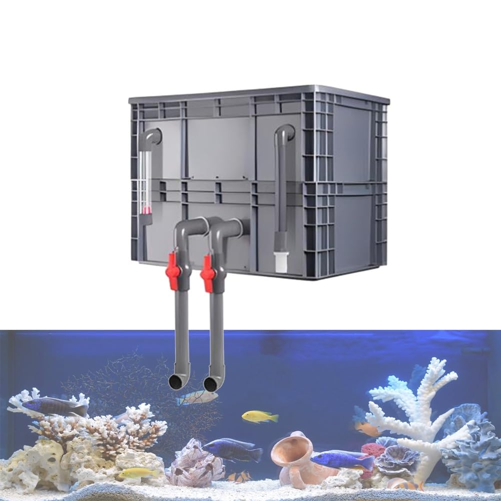Filtre d'aquarium avec débit réglable et haute capacité de filtration à cascade