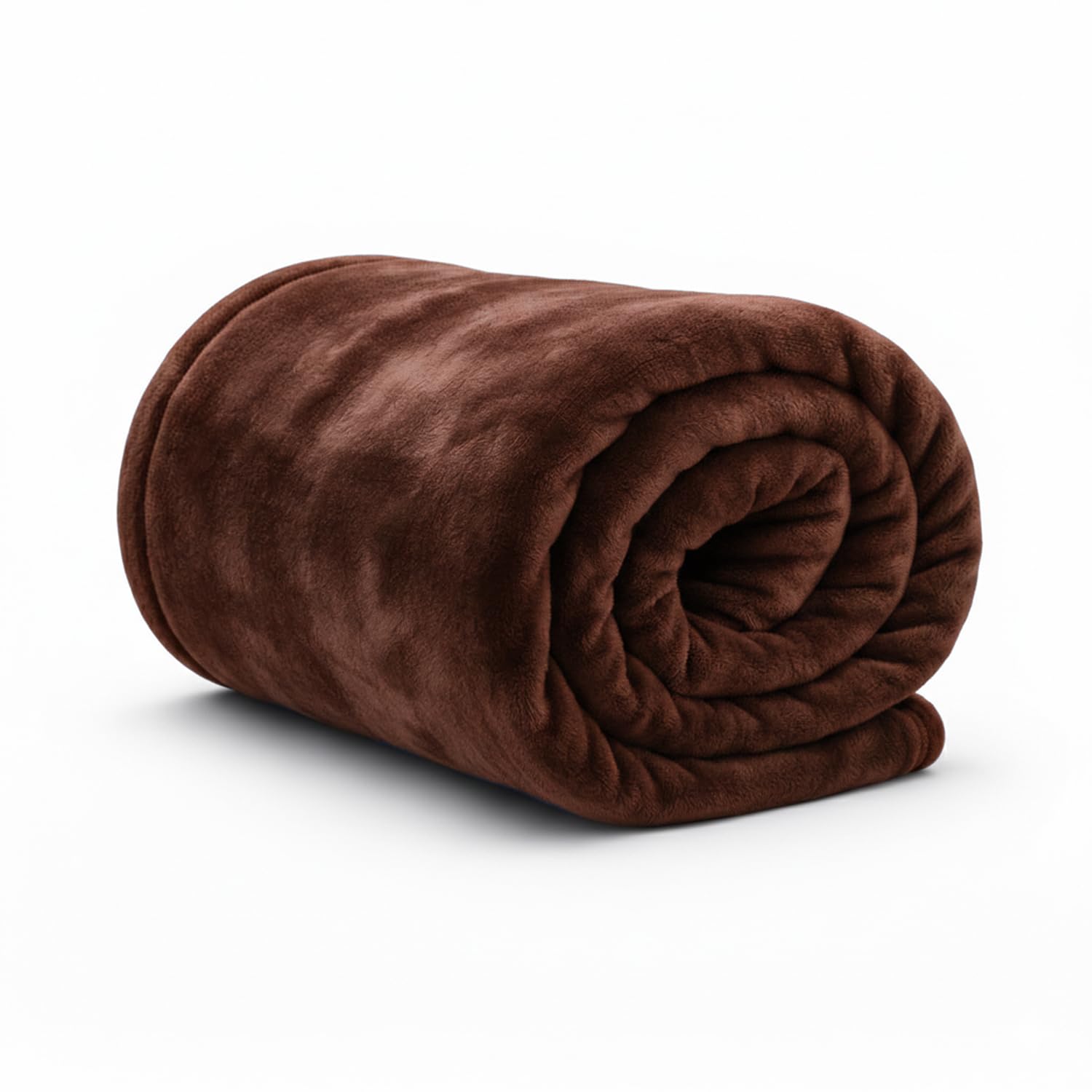 Rohi Chocolate Throw Blanket Single Size 127x152cm | Super Soft & Warm Plush Fleece Throws For Sofas | Fluffy Blanket for Bed & Couch | Versatile & Lightweight Fleece Blanket for Adults