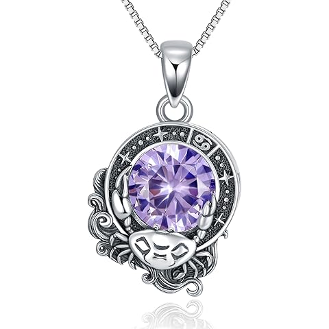 LONAGO Zodiac Sign Necklace Celestial Constellation Necklace Horoscope Astrology Zodiac Pendant Necklace Gift for Women