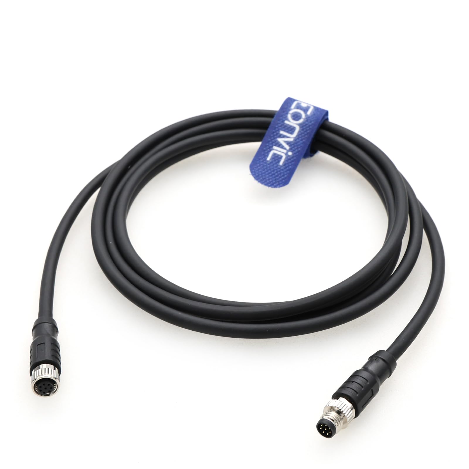 Cable de sensor de aviación M8 de 8 pines código A macho a hembra impermeable blindado para red de campobus de control de automatización industrial 10m