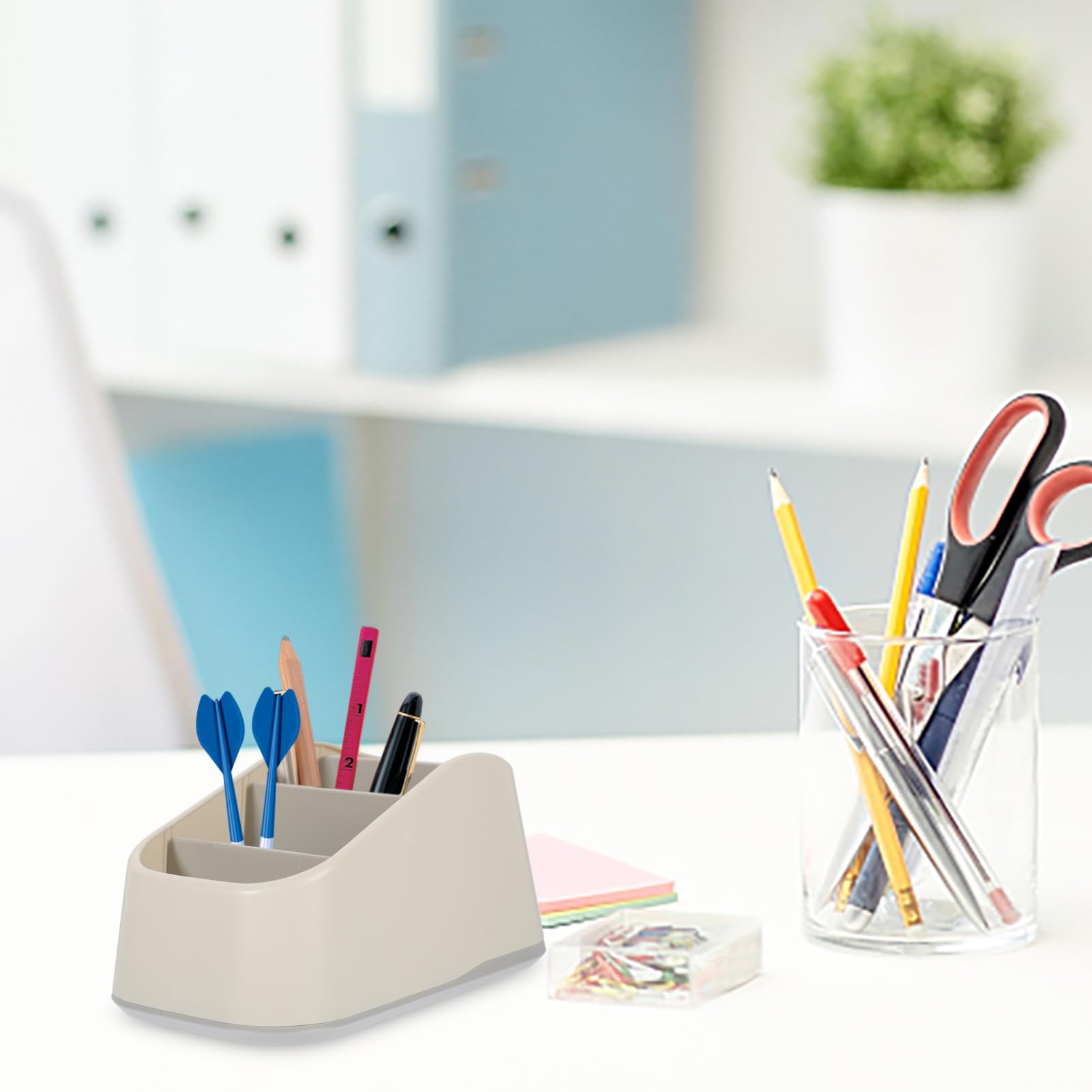 NUOBESTY 4stücke Fernbedienungshalter Mit Multi-gitter-design Für Schreibtisch Praktischer Organizer Für Tv-fernbedienungen Kosmetika Und Büromaterialien Platzsparend Und Rutschfest