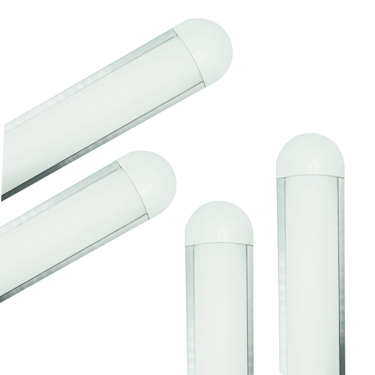 MALI Sister-A Led Purification Light Cleaning Tube Light 2FT 24W Flat Batten Light AC220V Super Slim High Brightness Indoor Lamps White Color (24w 4pack)