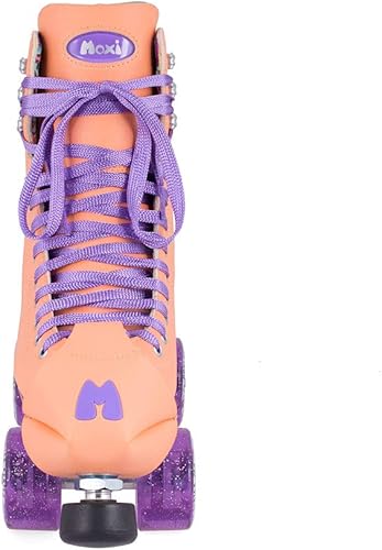 Vista 31 de Moxi Beach Bunny - Patines de ruedas para mujer, coloridas y ajustadas con acolchado cómodo, forro que absorbe la humedad y ruedas de alto rebote
