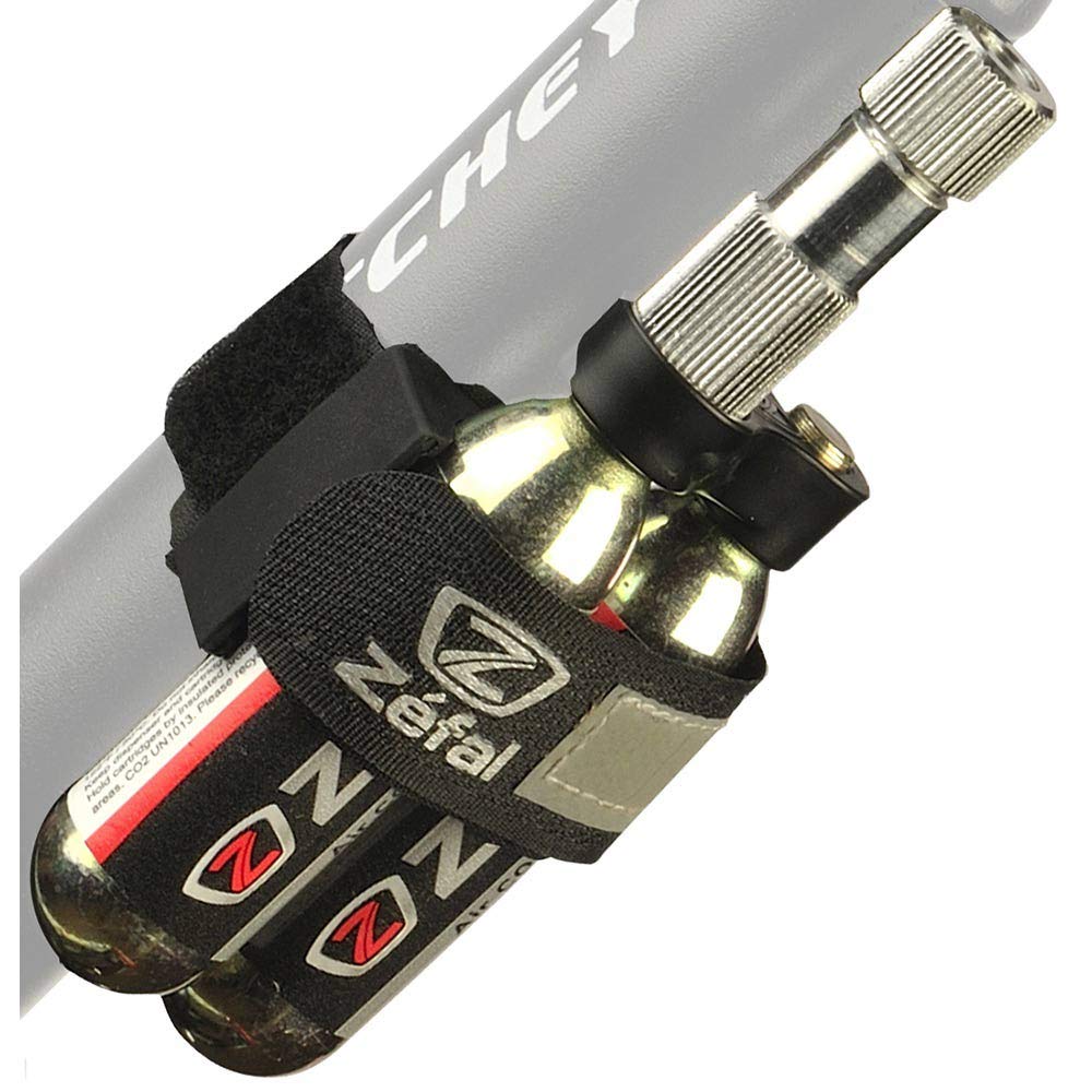 ZEFAL Kit di gonfiaggio CO2 - Gonfiatore EZ Control + 2 cartucce 16g + clip universale