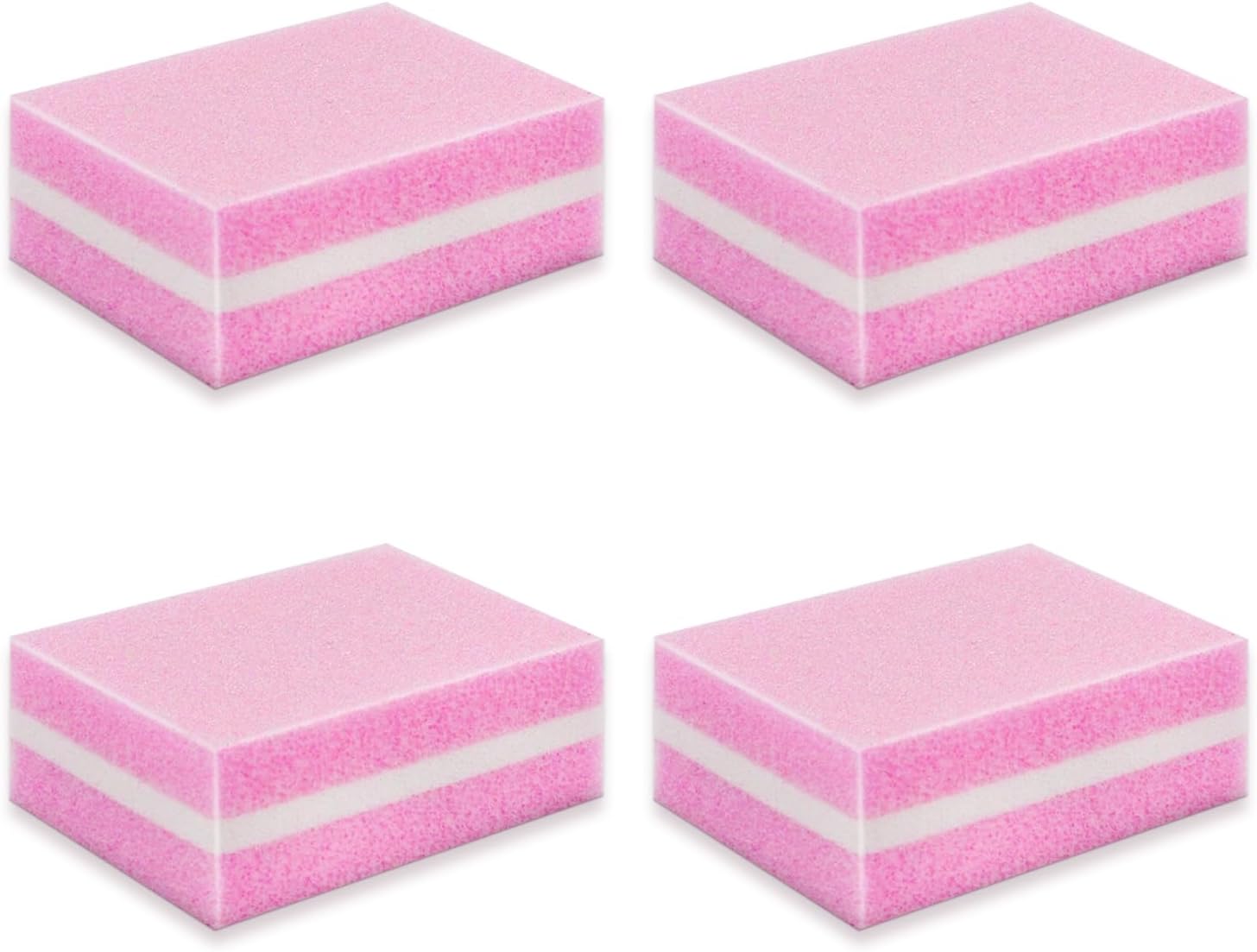 Nail Buffer Blo, Grit Spon Nail File for Nail Sanding, 4 Piece