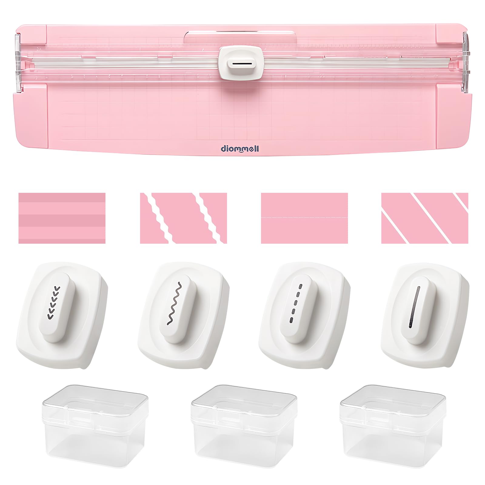 Lot de 1 cutters Massicot,Coupe Papier 4 En 1,Massicot Scrapbooking,Avec Protection de SéCurité Pour Couper des Courbes Droites en PointilléS Et des Lignes de Plis pour Papier,Photo,Carte