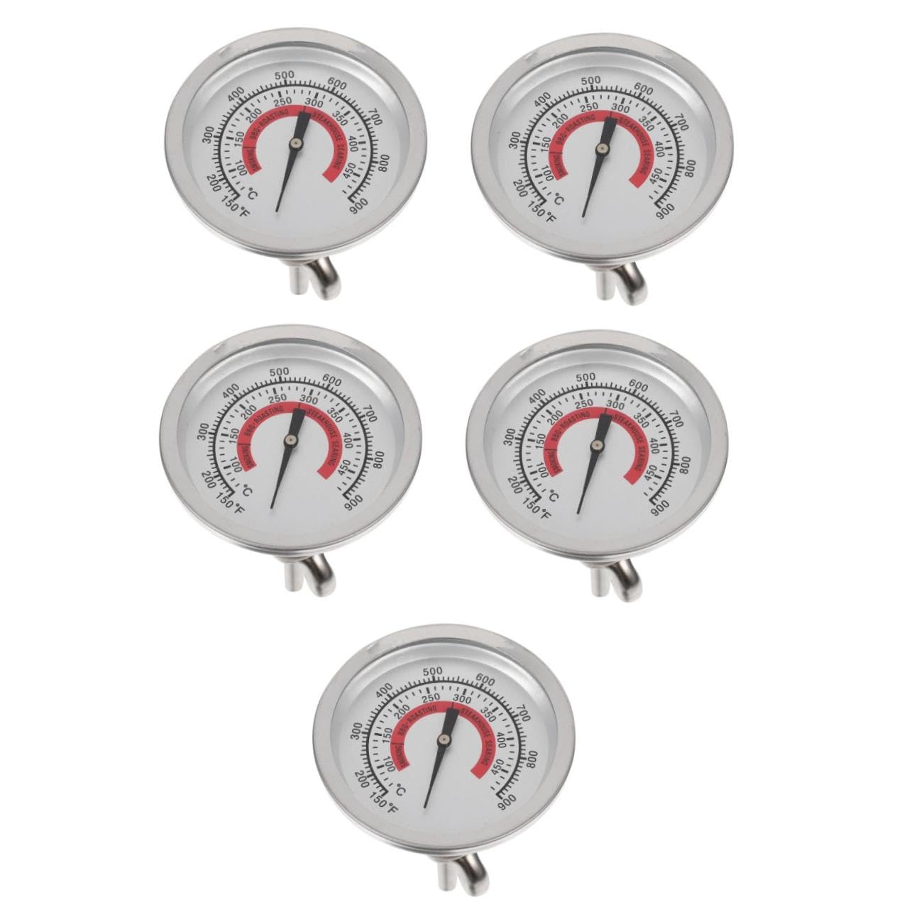 BESPORTBLE 5pezzi Termometro Da Forno Bimetallico Per Bbq e Cucina Misurazione Precisa Della Temperatura Design Compatto e Facile Da Usare Per Grigliate e Cottura Forno