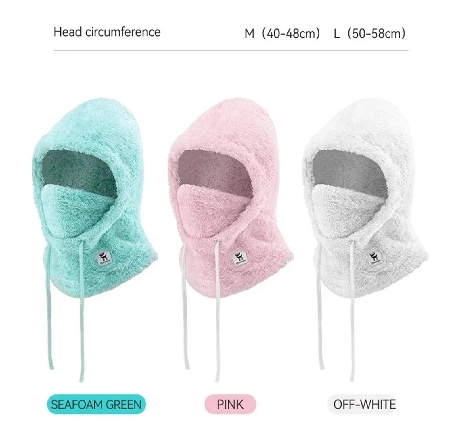 Cagoule Anti-Vent Casquette de Cyclisme épaisse et Chaude, Coupe-Vent, Chapeau d'extérieur, Bavoir de Ski, Capuche Froide, Moto, Ski, vélo, Cagoule, Hiver pour ActivitéS ExtéRieures(Pink)