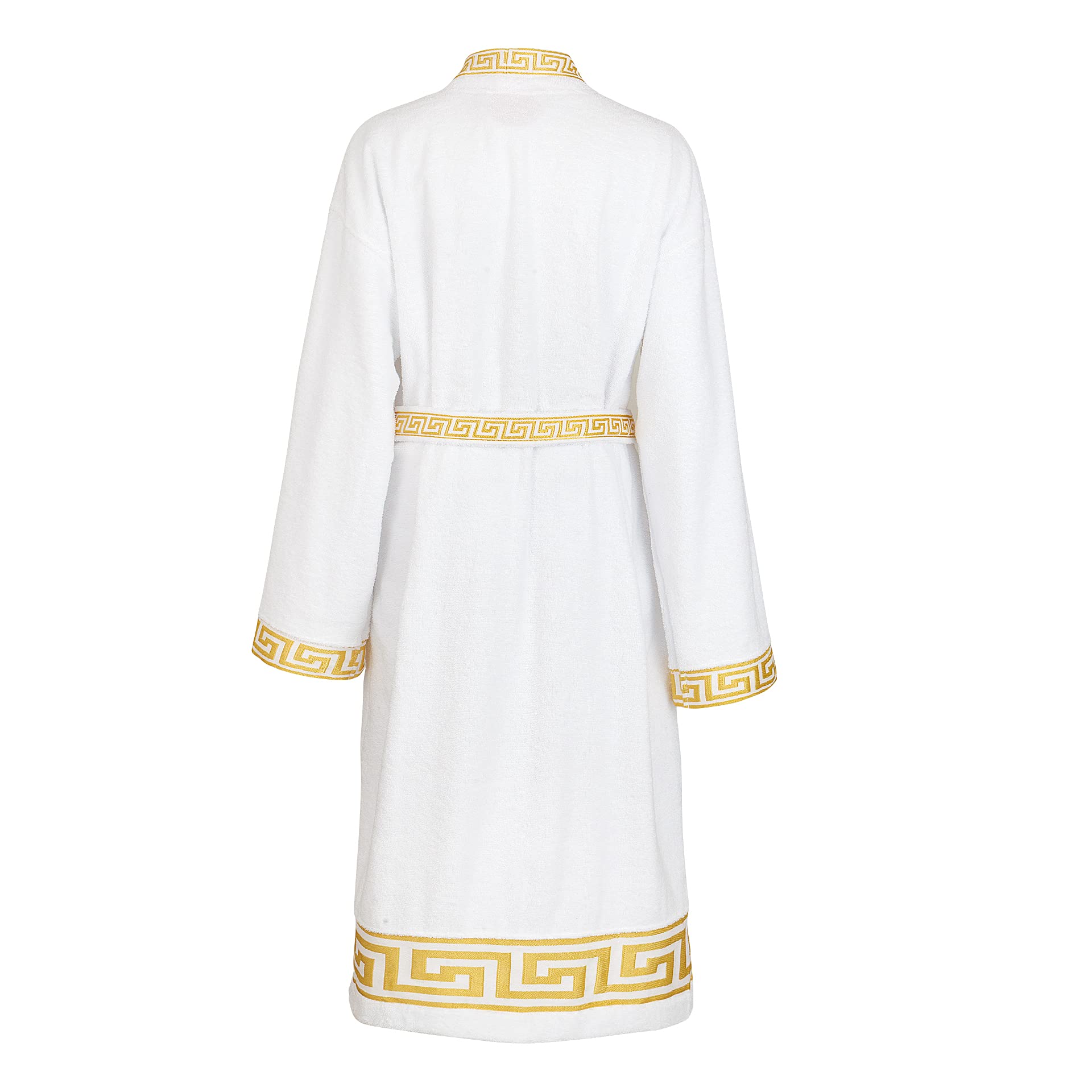 Luxe zwarte badjas met gouden details - Dubai stijl
