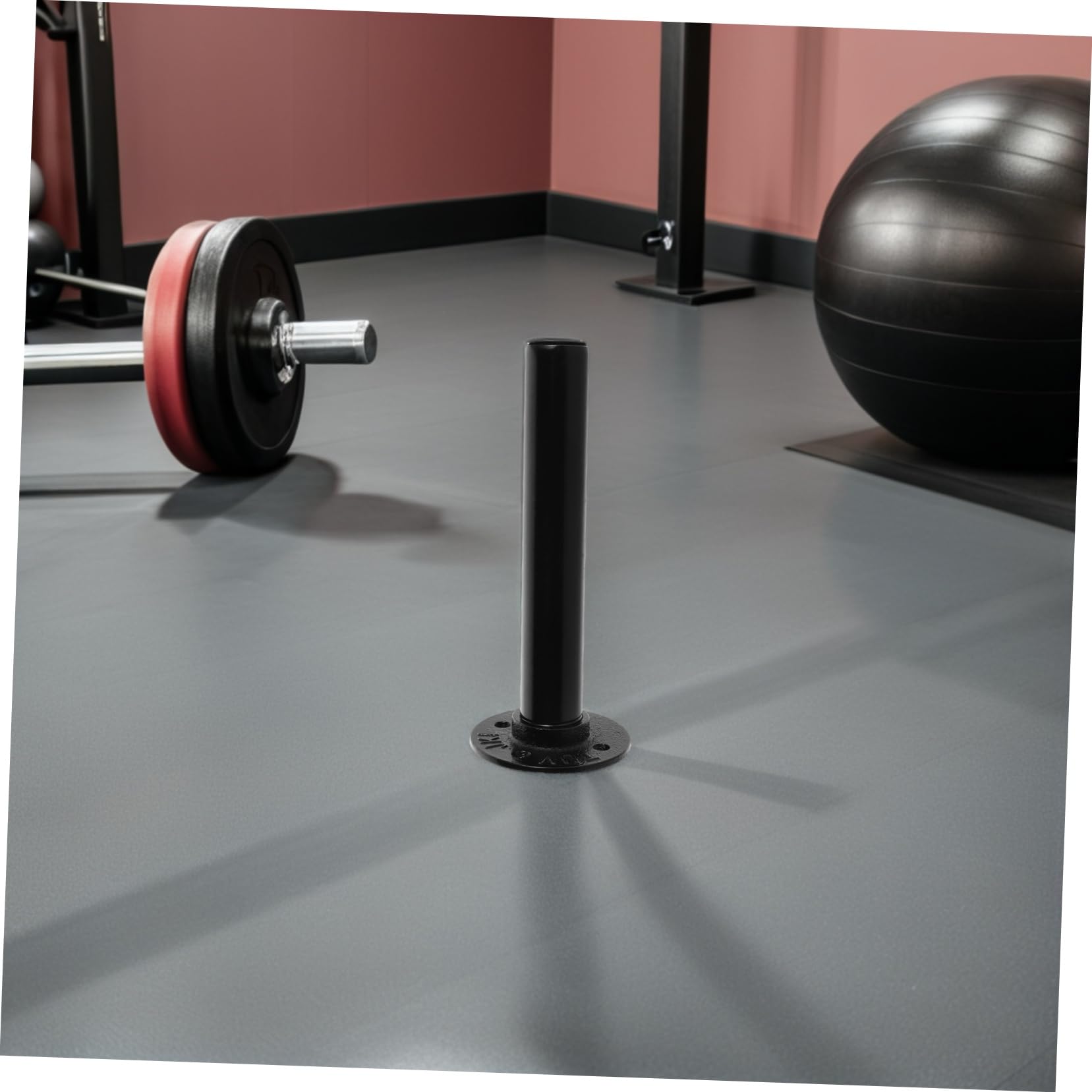 SUPVOX 2 Piezas Rack para Almacenamiento de Discos de Pesas Pared Soporte Resistente para Barra Estante de Hierro para Gimnasio Casa Organizador de Equipo Fitness
