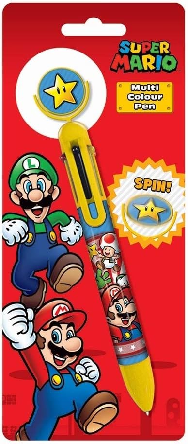 Nintendo Super Mario Multicoloured Pen (Core Burst Design) - Official Merchandise