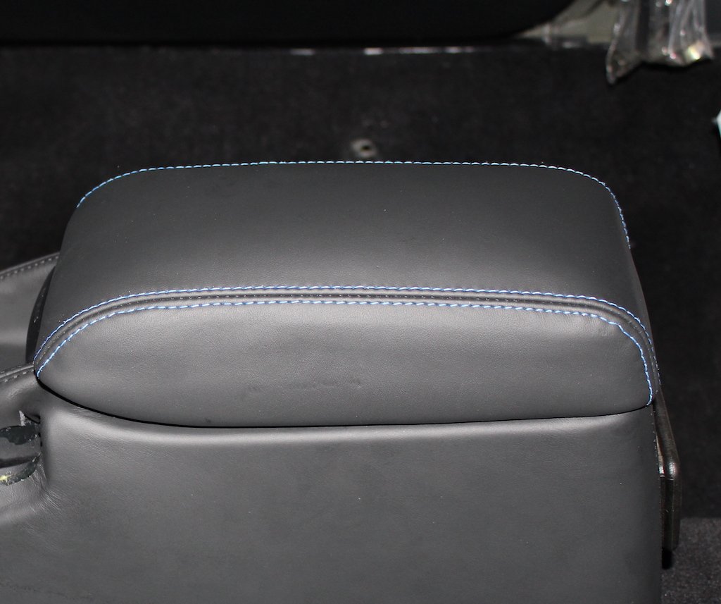 RedlineGoods armrest Cover Compatible with Toyota Celica 1994-99. Tailor Made - not Universal. Genuine top-Grade Italian Black Suede (Alcantara) with Silver Thread