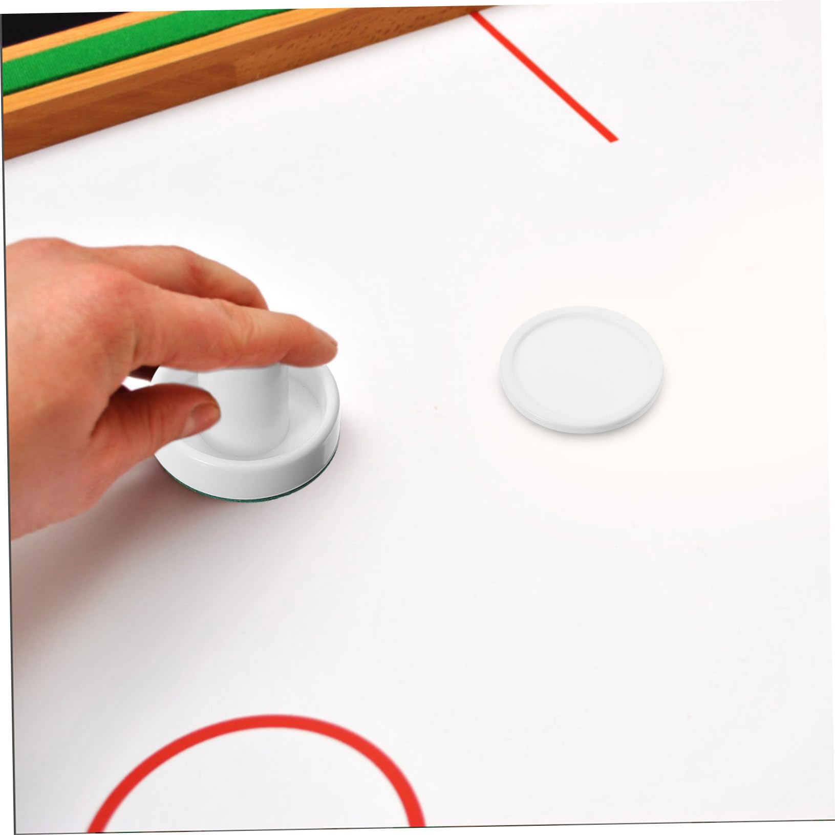 Set Accessori Hockey su Ghiaccio Tavolo Spintori 60mm e Dischi 51mm, Kit Gioco Arcade per Feste e Sale Giochi, Ricambi per Spingitori e Racchette da Hockey da Tavolo