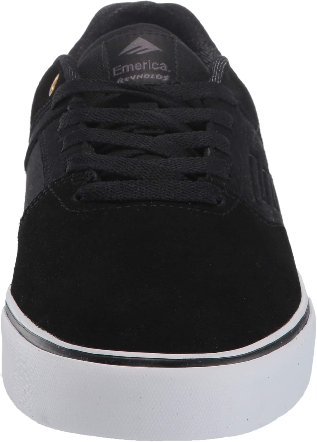 Emerica Men's The Reynolds Low Vulc Skate Shoe 6.5 Black/Gold/White