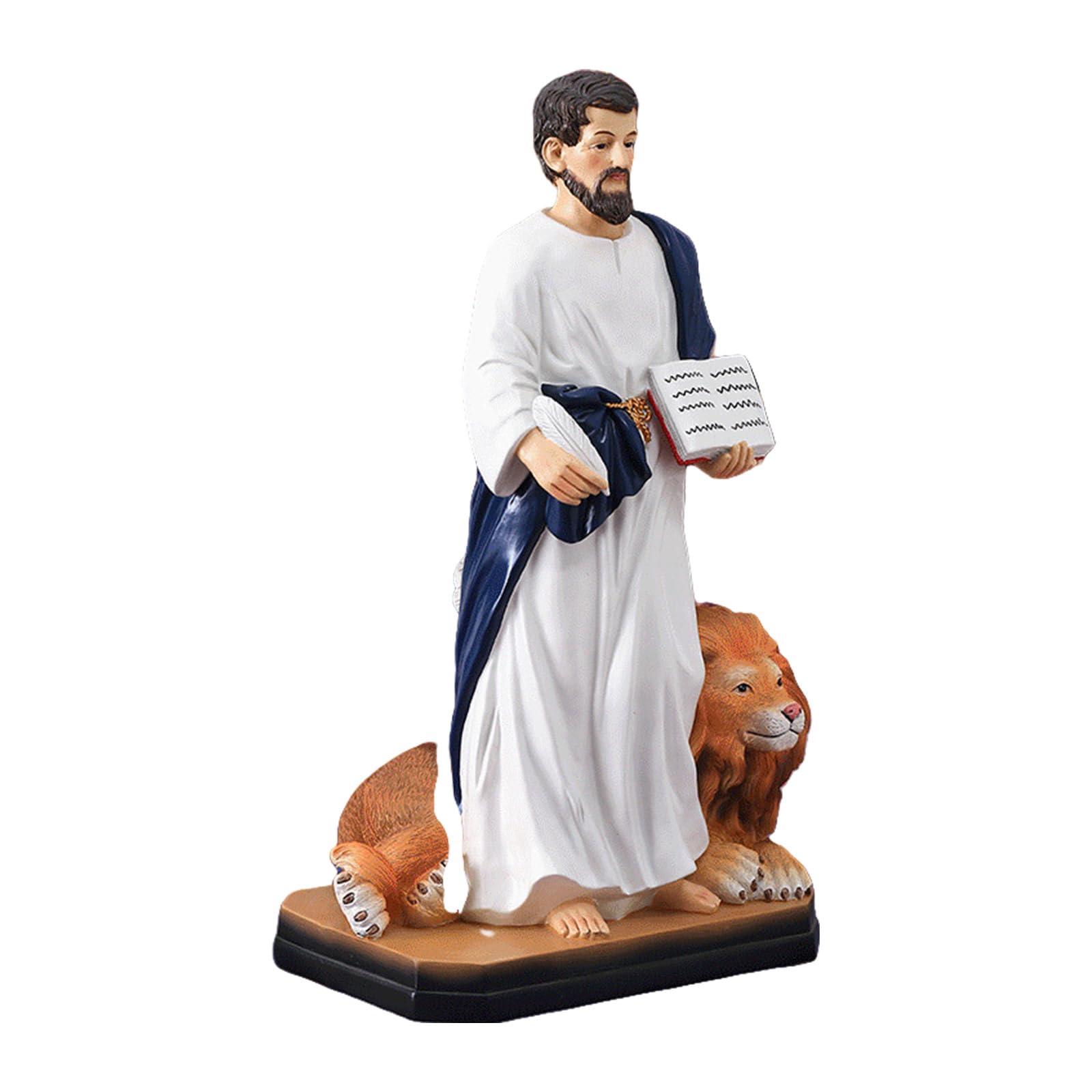 Hsioluted Classical Sages and Lions Figurine Tabletop Display Resins Statue Sculpture Ornament for Gifting and Home Embellishment Sophisticated Home Ornament