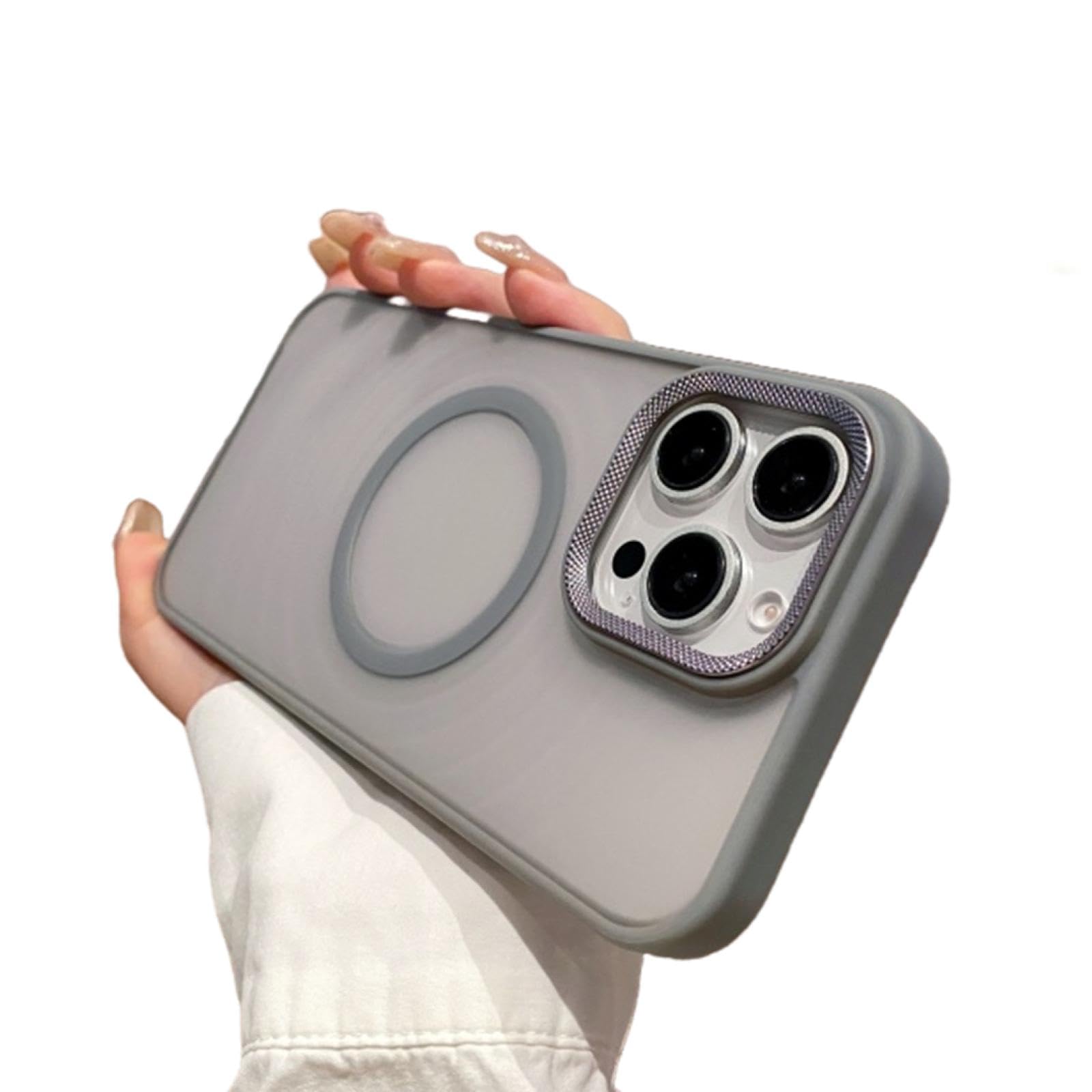 Coque iPhone 15 Pro Max silicone gris idéale pour le quotidien