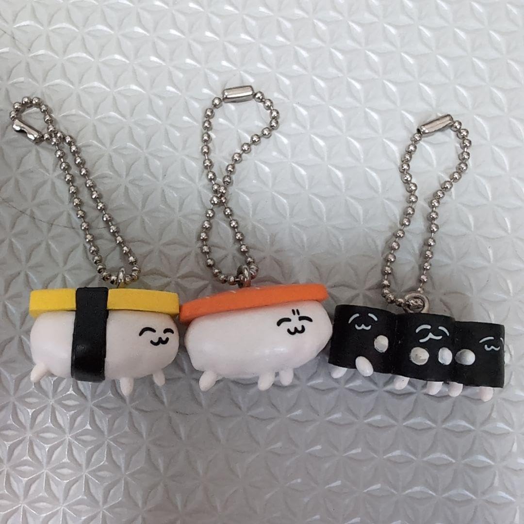 Amazon.co.jp: おしゅしだよ ガチャガチャ キーホルダー 3点セット 