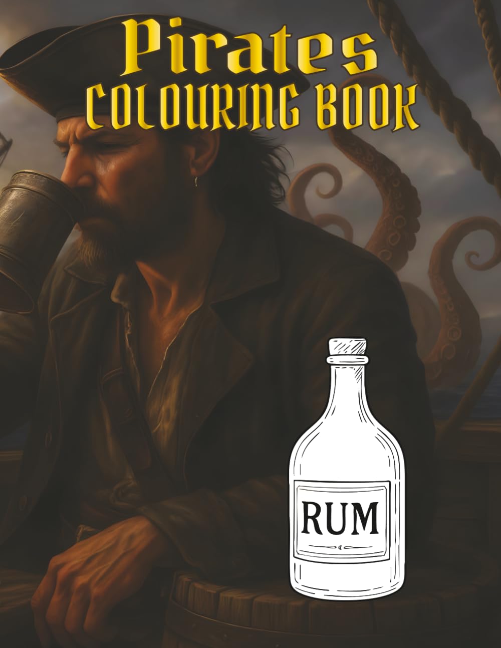 Pirates Colouring Book: 50 Fun and Adventurous Scenes for Kids Ages 6-10 | Easy-to-Colour Treasure Hunts, Ships, Pirate Characters and more.