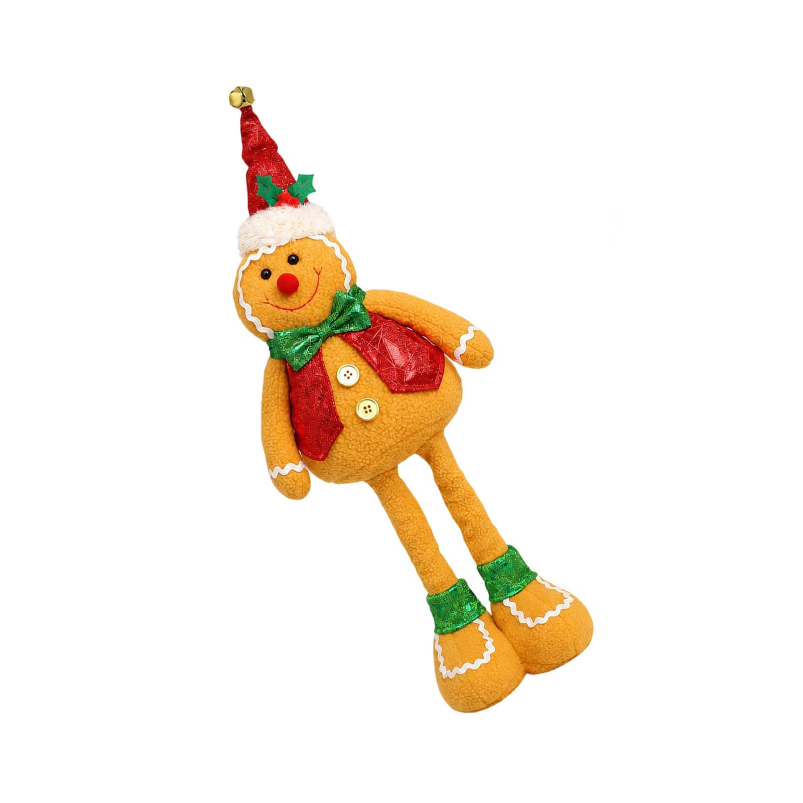 Weihnachtsplätzchen Plüschdekorfigur mit ausziehbaren Beinen, B