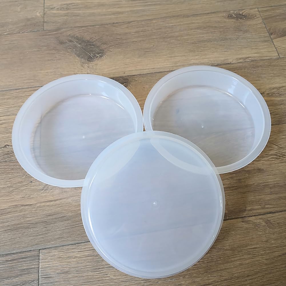GSHLLO 4 cuencos de agua de plástico para pájaros, bandeja de repuesto para comedero de pájaros, cuenco redondo para comedero de pájaros, plato de agua para alimentación de pájaros, plato de estación