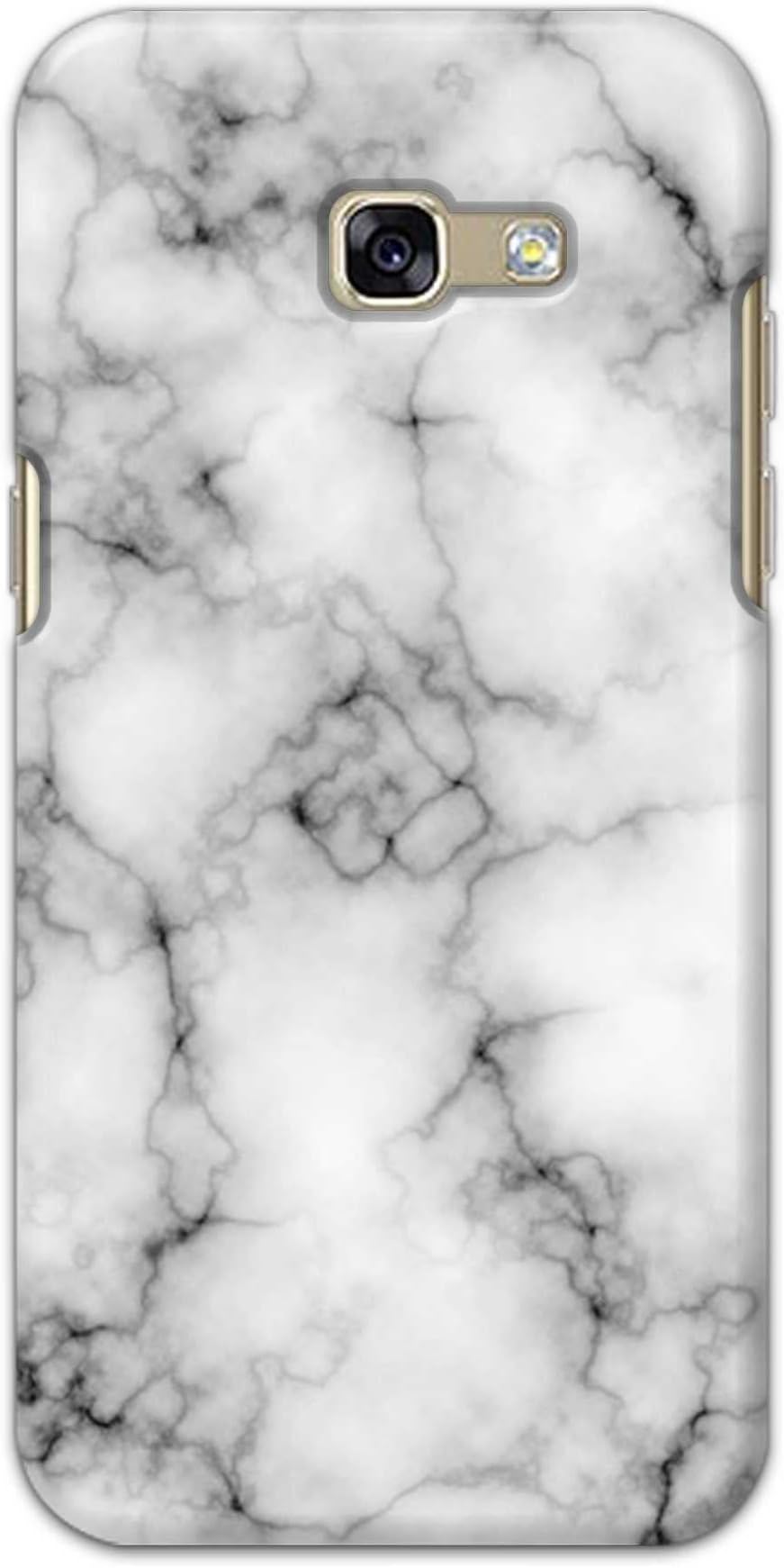 Light White Marble Texture Natural Pattern Printed Designer Hard Back Case Cover for Samsung Galaxy A5 (2017), A520F, A520F / DS, A520K / L/S -(VY) VNS2230