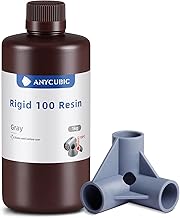 ANYCUBIC Rigid 100 Resin, Resina Rigida Resistente AAlle Temperature, Resiste Alle Alte Temperature di 100℃ Senza Deformarsi, Grigio 1KG