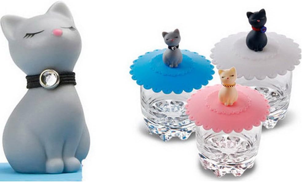 Tangser Silicone Cats Cup Lid, Anti-dust Tea Cup Covers,Coffee Mug Cover(Cat, 3 pcs)